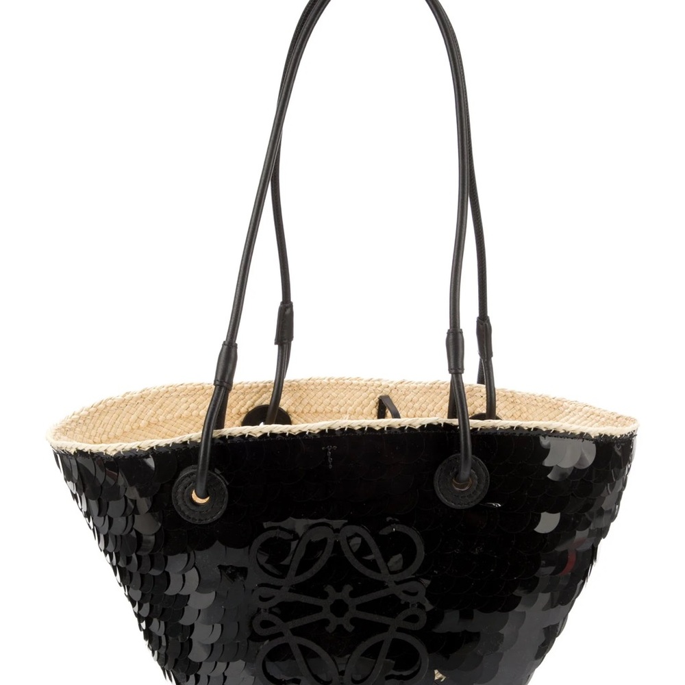 Loewe Black Sequin Tote